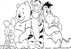 Winnie the Pooh stencil