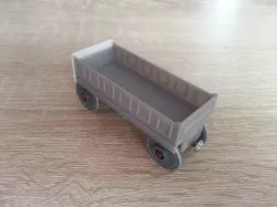 Wooden rail wagon cargo 