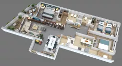 3d floorplan Z 3D model