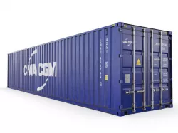 40 feet CMA-CGM standard shipping container 3D model