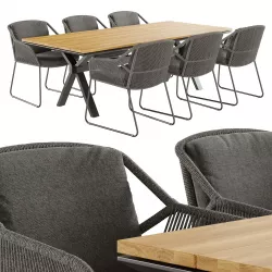 4so accor dining set 3D model