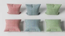 6 Pillows Pack 3D model