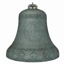 A big bronze bell 3D model