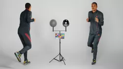 African man in sportsuit running 218 Low-poly 3D model