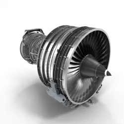 Airplane Jet Engine - CFM56 International 3D model