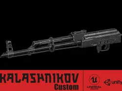 AKM - Receiver Low-poly 3D model