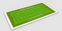 American Football Field NFL 3D model