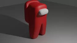 among us crewmate Low-poly 3D model