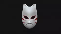 Anbu Mask - Naruto Anime Kakashi Low-poly 3D model