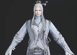 Ancient Chinese male swordman Ancient Chinese Clothing Hanfu Low-poly 3D model