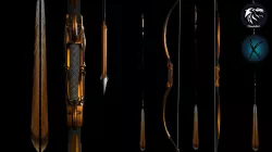 Arrow bow 3D model