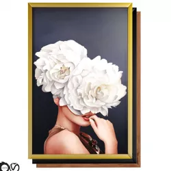 Art Frams 5- Art Flower Head Woman By 3 Frams 3D model