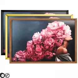 Art Frams 6- Art Flower Head Woman By 3 Frams 3D model