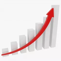 Bar Chart Low-poly 3D model