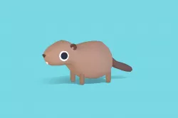 Benjo the Beaver - Quirky Series Low-poly 3D model