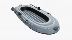 Boat inflatable 01 gray 3D model