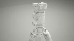 camera tripod manfrotto 204 3D model