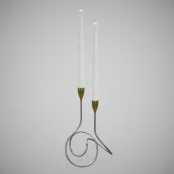 Candle Stand With Candles 3D model