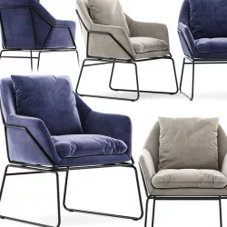 Carson Carrington Svelgen Accent Chair 3D model