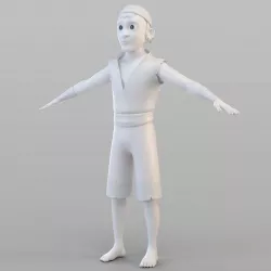 Cartoon Pirate Crew 3D model