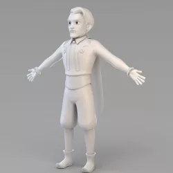 Cartoon Prince 02 3D model