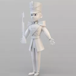 Cartoon Tin Soldier 3D model