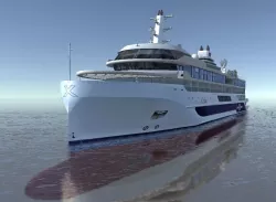 Celebrity Flora expedition cruise ship 3d model Low-poly 3D model