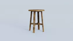 Chair 02 Var 11 Low-poly 3D model