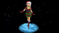 Christmas Elf Low-poly 3D model