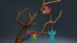 Christmas tree decoration 3D model