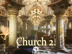 Church 2 Unreal Engine Low-poly 3D model
