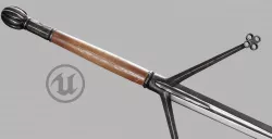 Claymore two hand sword Low-poly 3D model