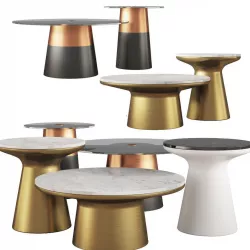 Coffee and Side Tables West Elm Part 02 3D model