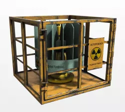 Container Radioisotope thermoelectric generator Low-poly 3D model