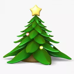 Cute Xmas Tree 3D model