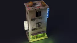 Cyberpunk Building 2 Low-poly 3D model