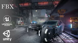 CyberPunk City 3D model