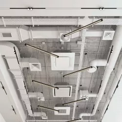 Decorative ceiling - Ventilation system set 01 3D model