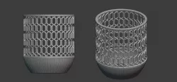 Decorative lanterns 3D model