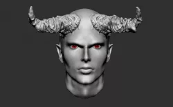 Demon Head Male 1 3D model