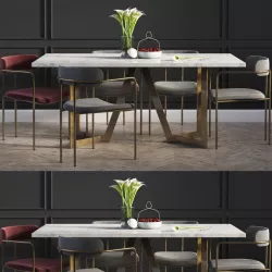 Dinning Set 02 3D model