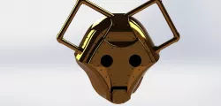 Doctor Whos CyberShade Mask 3D model