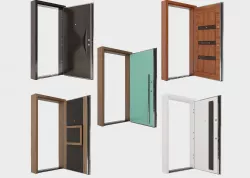 Door Set - Five different models 3D model