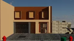 Double Dragon Level One Low-poly 3D model