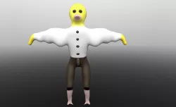 duckling in a shirt 3D model