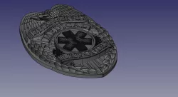 Eagle Badge EMR Badge 3D model