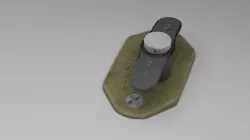 F16 ALT Gear Down Panel 3D model