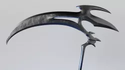 Fantasy Scythe Low-poly 3D model