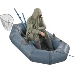 Fisherman in a boat 3D model
