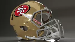 Football Helmet NFL pro 49ers 3D model